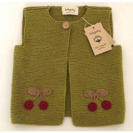 予約【babytoly】felice vest（cherry or car）
