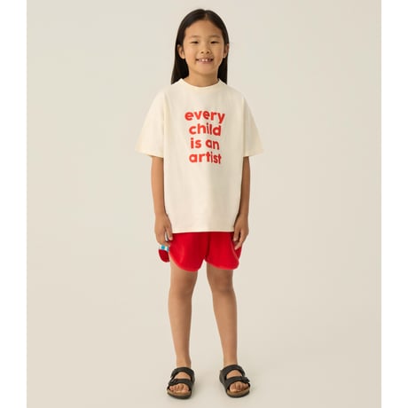 【the campamento】Red Color Block Shorts