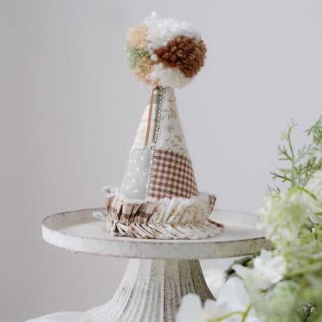 Hat, Party Hat Party / KruhitkaLove 帽子 Party Mini Embroidery, With Hat Party Flowers, With Hat 帽子
