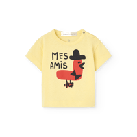 【The Animals Observatory】PANGOLIN BABY T-SHIRT Soft Yellow