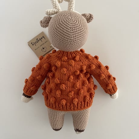 予約【babytoly】Deer Popcorn Cardigan🦌