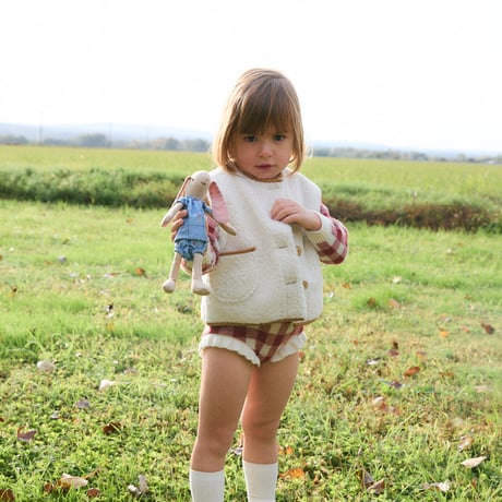 【birinit】Gingham Russet straps bloomer