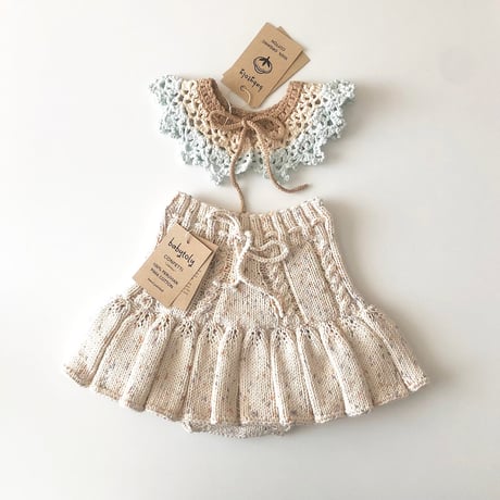 予約【babytoly】ivy skirt   (confetti yarn)