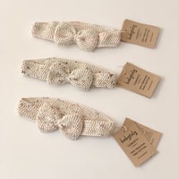 予約【babytoly】seed head bow / confetti yarn