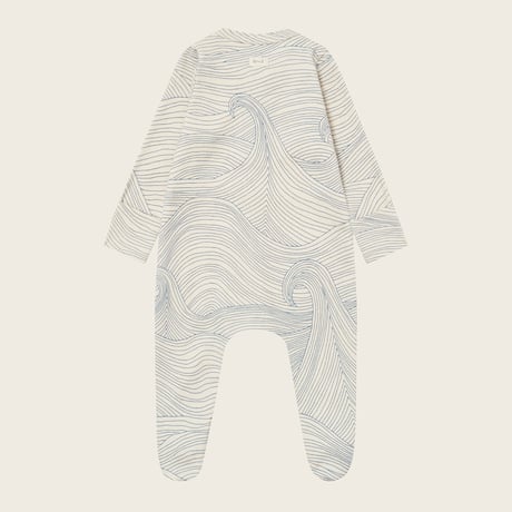 【organic zoo】Seascape Zip Sleepsuit Undyed