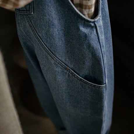 【The Simple Folk】The Oversized Denim Dungaree