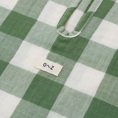 【organic zoo】Dill Gingham Boxy T-Shirt