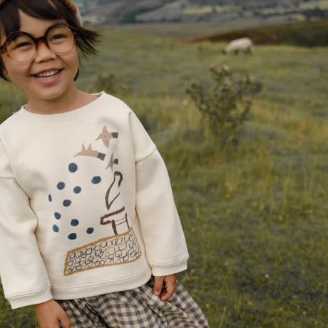 【organic zoo】Rooftop Gathering Sweatshirt Undyed