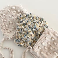 【babytoly】 popcorn bonnet /Confetti yarn