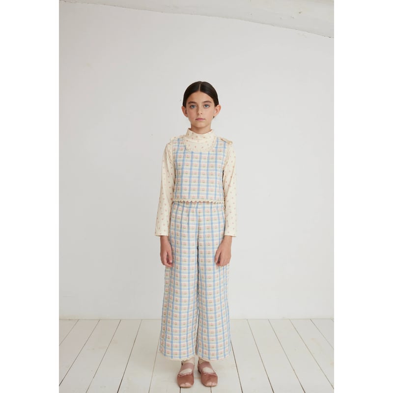 も*ん様 Bebe Organic ブラウス 3Y 楽天市場】オーガニックズー Pottery Blue Gingham Boxy T-Shirt