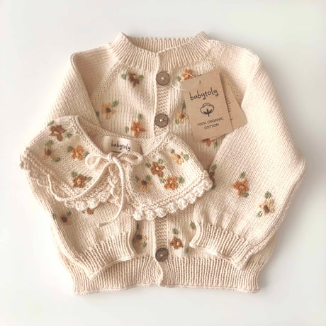 予約【babytoly】FLORAL COLLAR