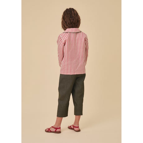 【birinit】Kaki denim pleated trousers / Pantalon pinzas denim Kaki