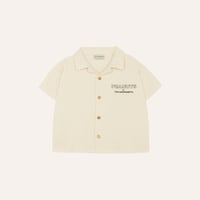 the campamento】GREEN AND ECRU TEDDY VEST | lana
