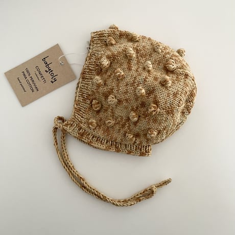 【babytoly 】 popcorn bonnet/confetti caramel