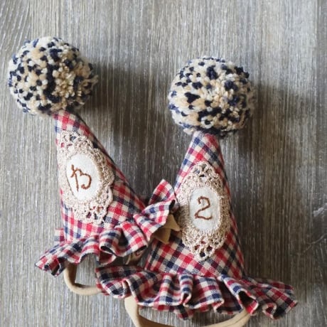 【kruhitkalove】Party hat / check