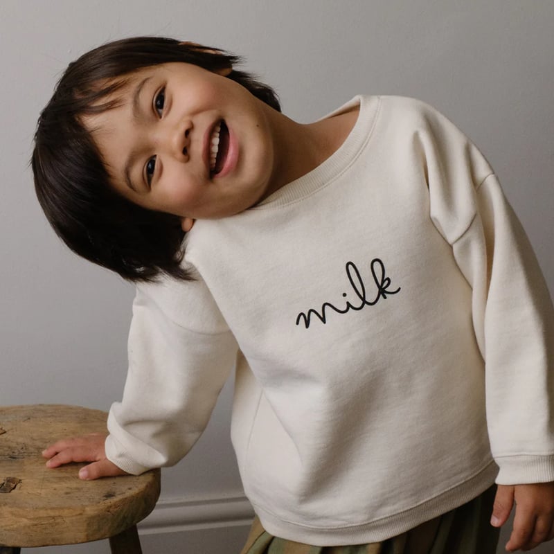 organic zoo】Milk Sweatshirt Undyed | lana