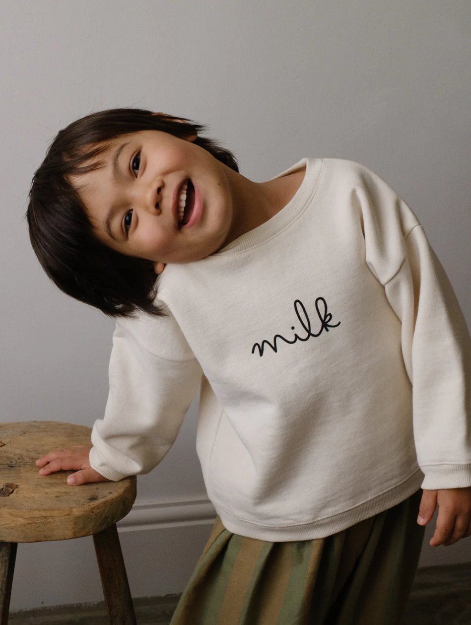 organic zoo】Milk Sweatshirt Undyed | lana