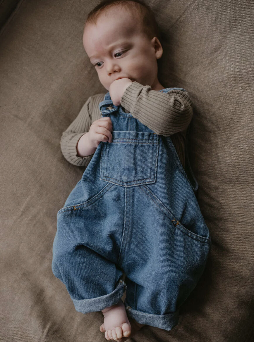 The Simple Folk】The Oversized Denim Dungaree |...