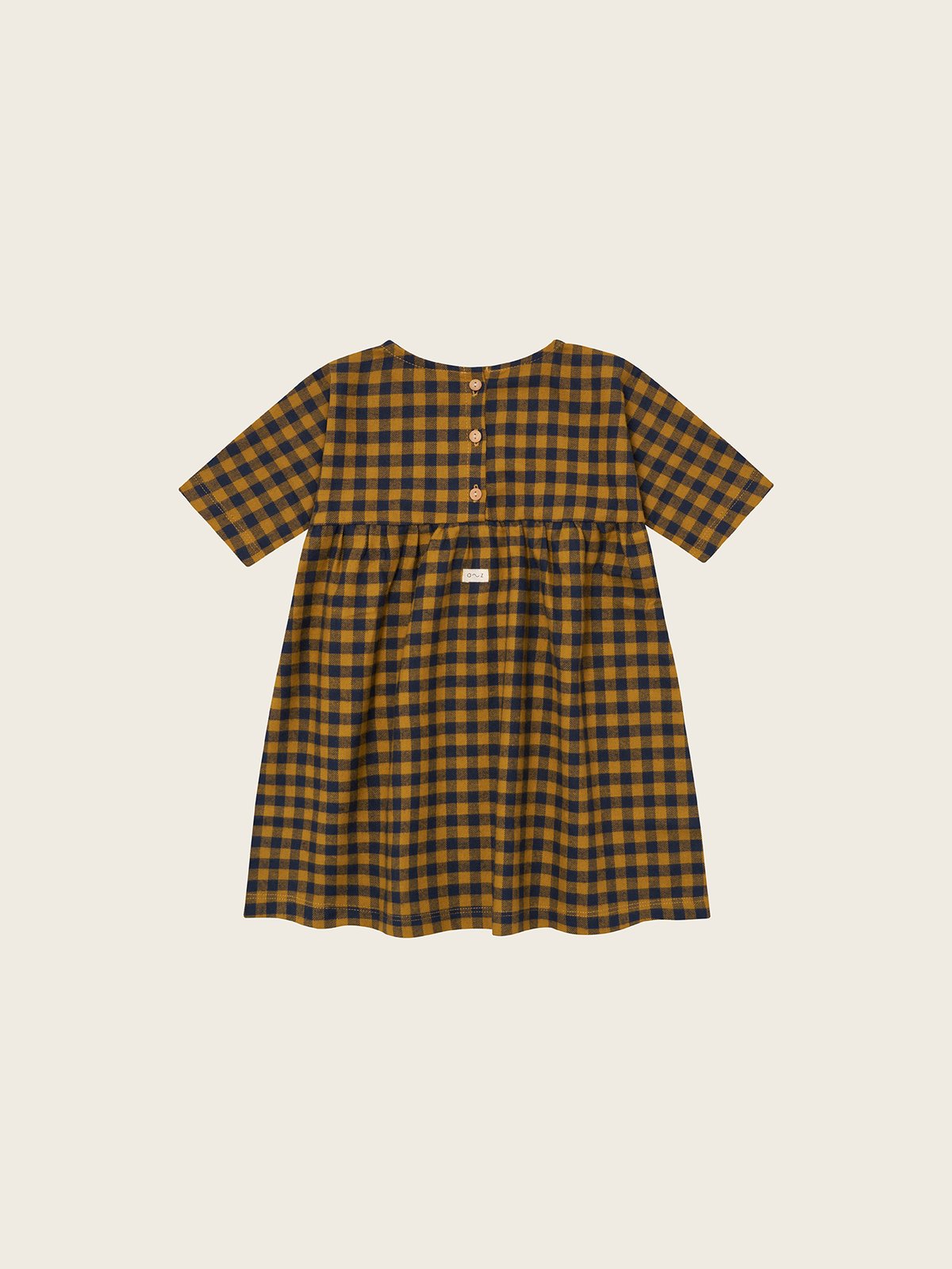 ワンピース organic zoo Blue Gingham Bella Dress Girls' Dresses For Toddlers | Organic Zoo