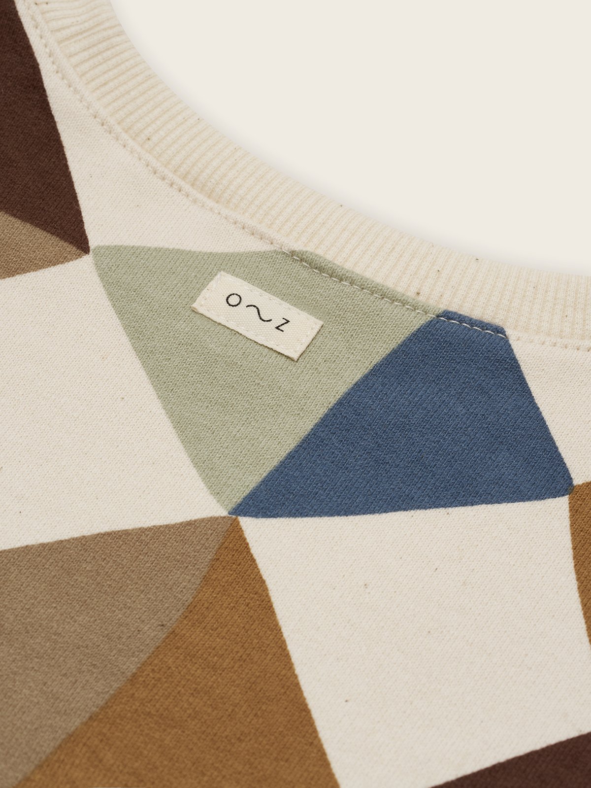 organic zoo】Kite Patchwork Sweatshirt Undyed |