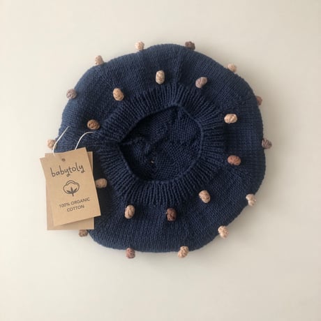 【babytoly 】rainbow popcorn berets/navy