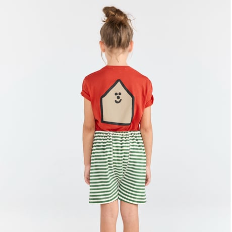 【The Animals Observatory】ROOSTER KID T-SHIRT Red