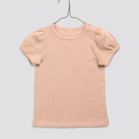 【Little Cotton Clothes】Pointelle T-shirt - Powder -