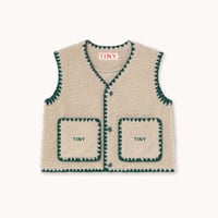 【TINYCOTTONS】SHERPA VEST *dark vanilla*