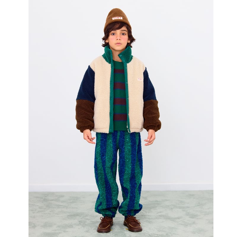TINYCOTTONS】COLOR BLOCK POLAR SHERPA JACKET *d