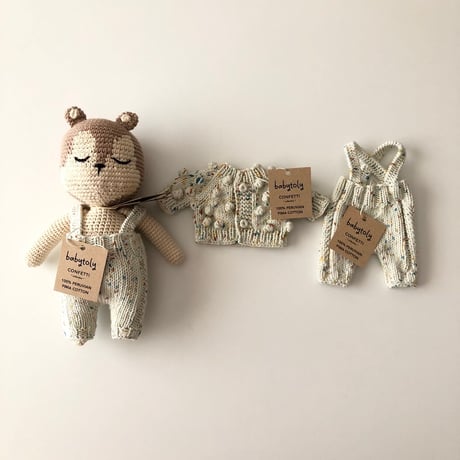 予約【babytoly】Squirrel/koala Popcorn cardigans