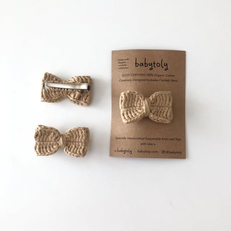 予約【babytoly 】 crochet clip/ribbon