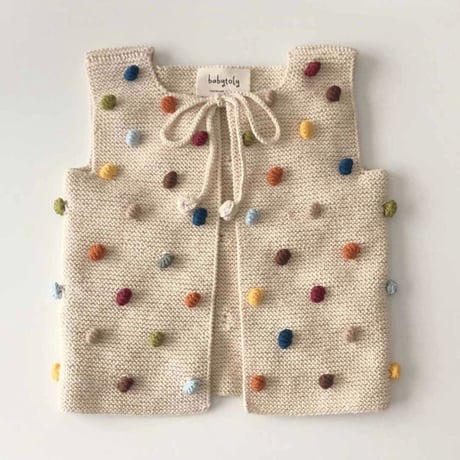 予約【babytoly】rainbow popcorn vest