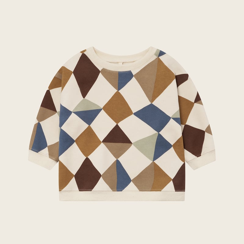 organic zoo】Kite Patchwork Sweatshirt Undyed |