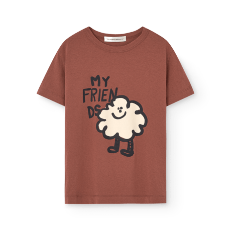 【The Animals Observatory】ROOSTER KID T-SHIRT Brown