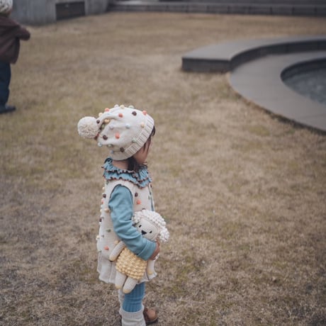 予約【babytoly】rainbow popcorn beanie