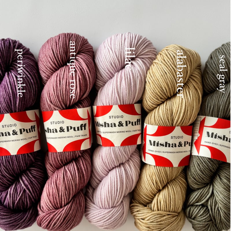 Misha and Puff メリノウール スケポン 5y Studio Misha & Puff 】SEAL GRAY/ Merino Wool |
