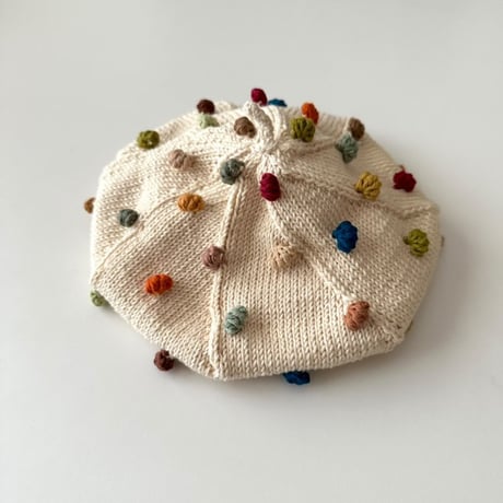 予約【babytoly 】rainbow popcorn berets