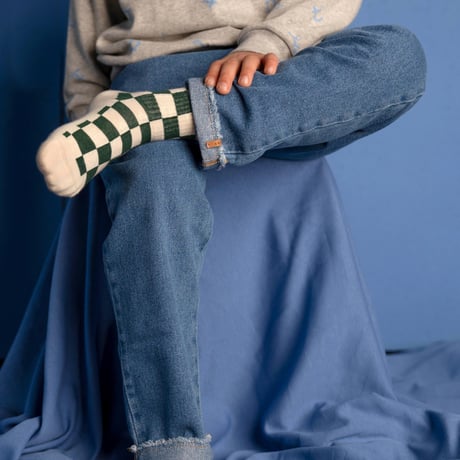 【nixnut】Checkered Socks/SNOW