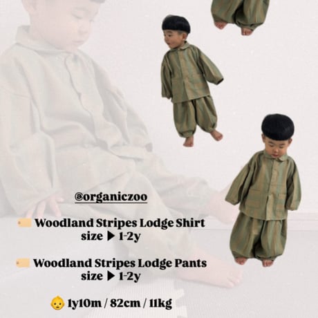 【organic zoo】Woodland Stripes Lodge Shirt