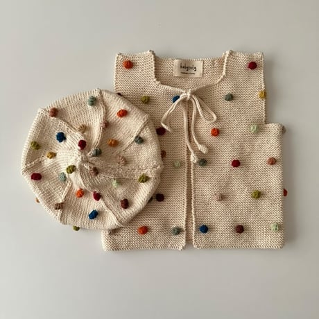 予約【babytoly 】rainbow popcorn berets