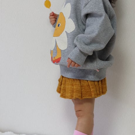 【TINYCOTTONS】FLOWER GRAPHIC SWEATSHIRT *medium grey heather*