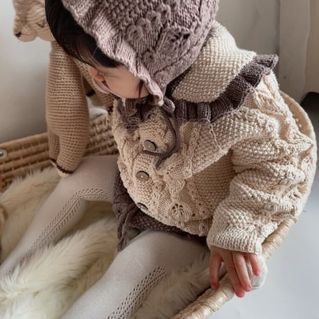 予約【babytoly】rococo  cardigan
