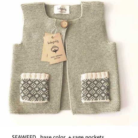 予約【babytoly】folk vest