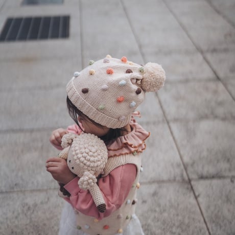 予約【babytoly】rainbow popcorn beanie