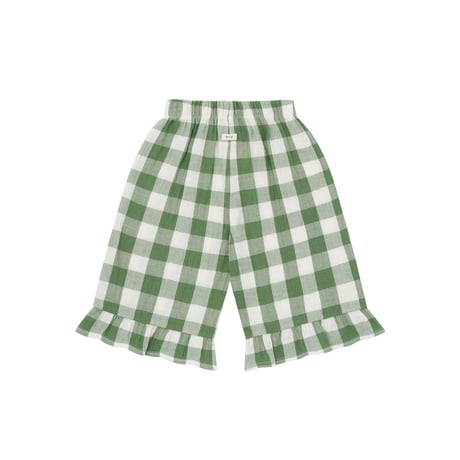 【organic zoo】Dill Gingham Frill Culottes