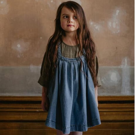 【The Simple Folk】The Oversized Denim Pinafore