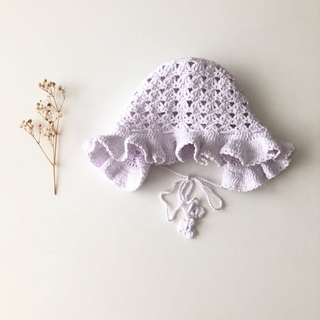 【babytoly×lana 】 CROCHET CEREMONY DRESS&bonnet set