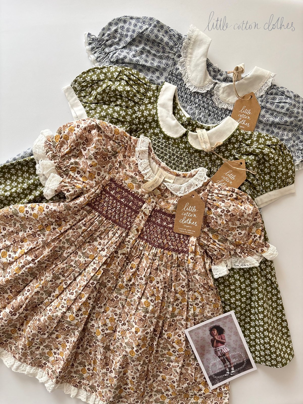 Little Cotton Clothes】Elizabeth Dress - Yarrow