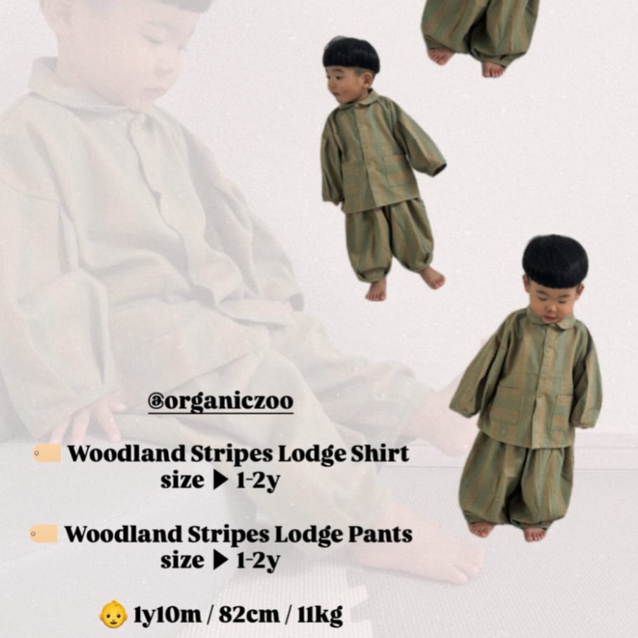 organic zoo】Woodland Stripes Lodge Pants | lana