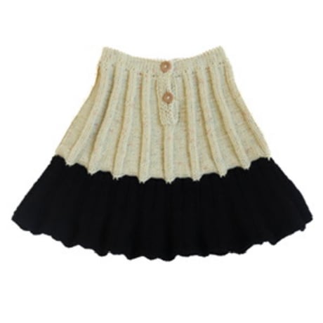 【kalinka】Dove Skirt / Natural/Black